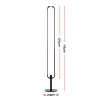 Artiss RGB LED Floor Lamp Remote Control Corner Light Stand Gaming Room 118CM