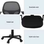 Artiss 2x Mesh Office Chair Computer Gaming Desk Chairs Work Study Mid Back Black
