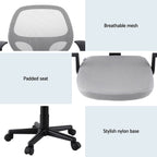 Artiss 2x Mesh Office Chair Computer Gaming Desk Chairs Work Study Mid Back Grey