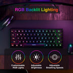 Laser Gaming Mini Mechanical Keyboard Black