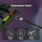 Laser Gaming Mini Mechanical Keyboard Black
