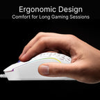 Laser RGB Lightweight Gaming Mouse White