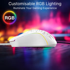 Laser RGB Lightweight Gaming Mouse White