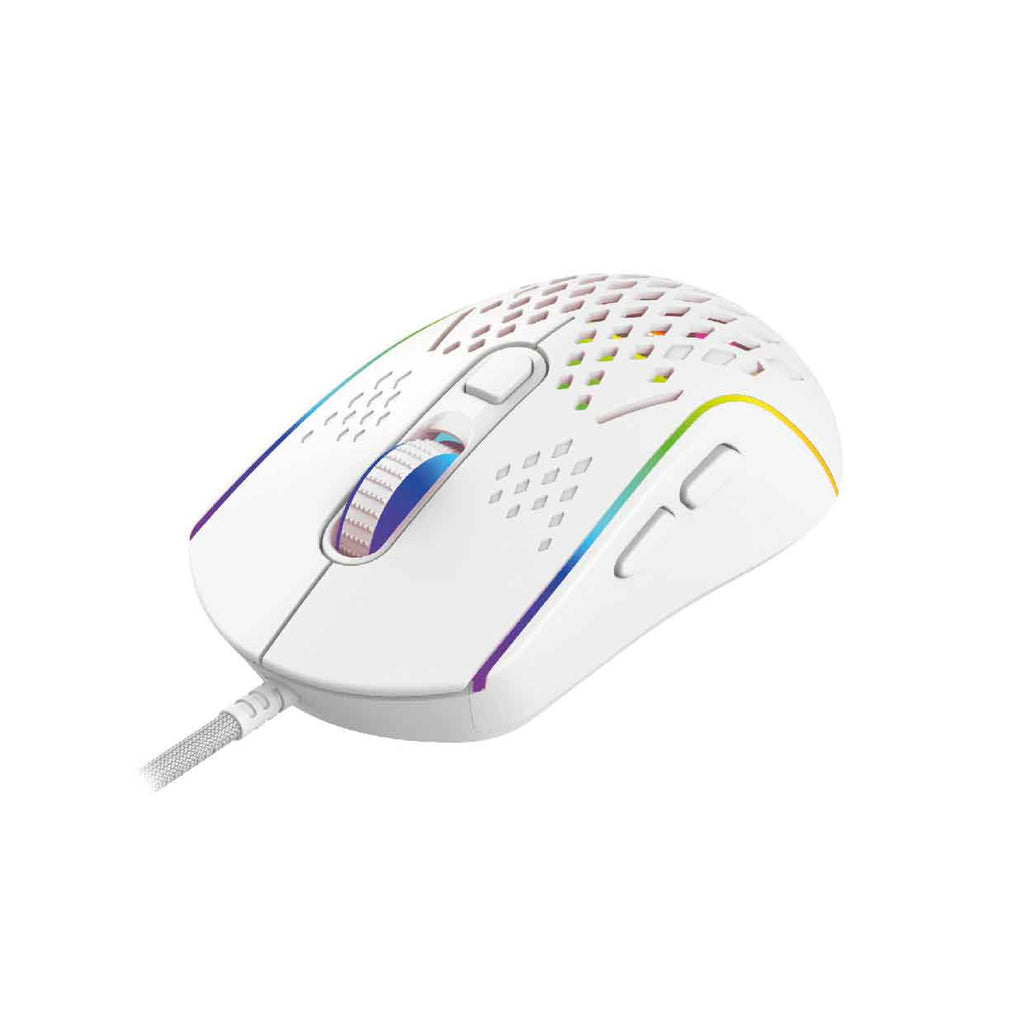 Laser RGB Lightweight Gaming Mouse White
