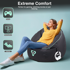 Laser Gaming Bean Bag with Pocket & Headphone Strap