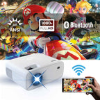 Laser 220 Series Gaming and Movie Bluetooth Projector with Screen