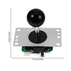 SWETRACE 1 Set Reusable Joystick Micro Switch Control for Gaming Arcade Use Black Color