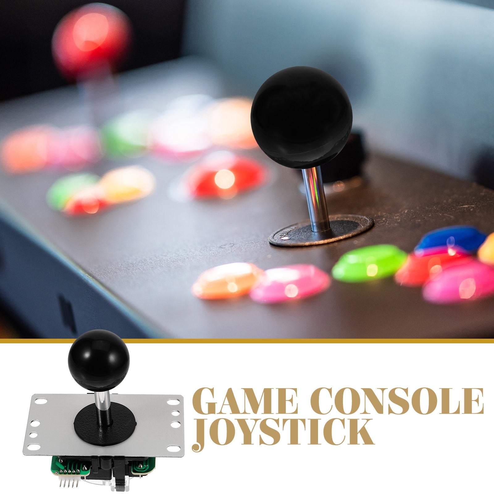 SWETRACE 1 Set Reusable Joystick Micro Switch Control for Gaming Arcade Use Black Color