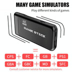 64Gb 4K Retro Game Stick + 2 Wireless Gamepads & 10 000+ Pre-Installed Games