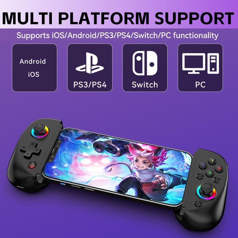 Vibration Grip Wireless Gamepad for Mobile and Pc - White