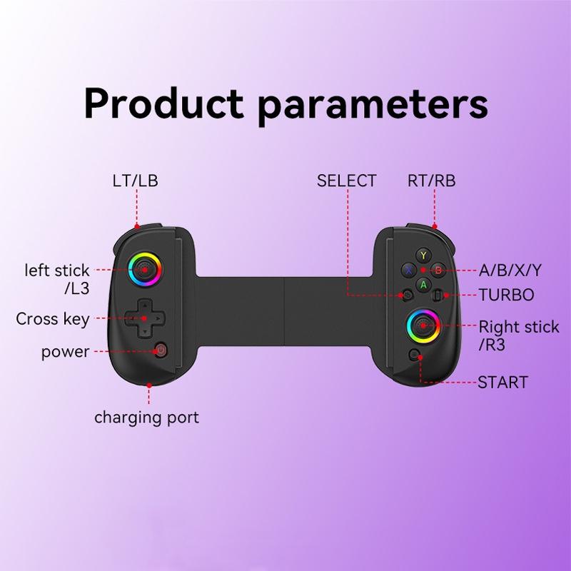 Vibration Grip Wireless Gamepad for Mobile and Pc - White