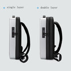 Men Gaming Backpack - Hard Shell Single-layer Silver