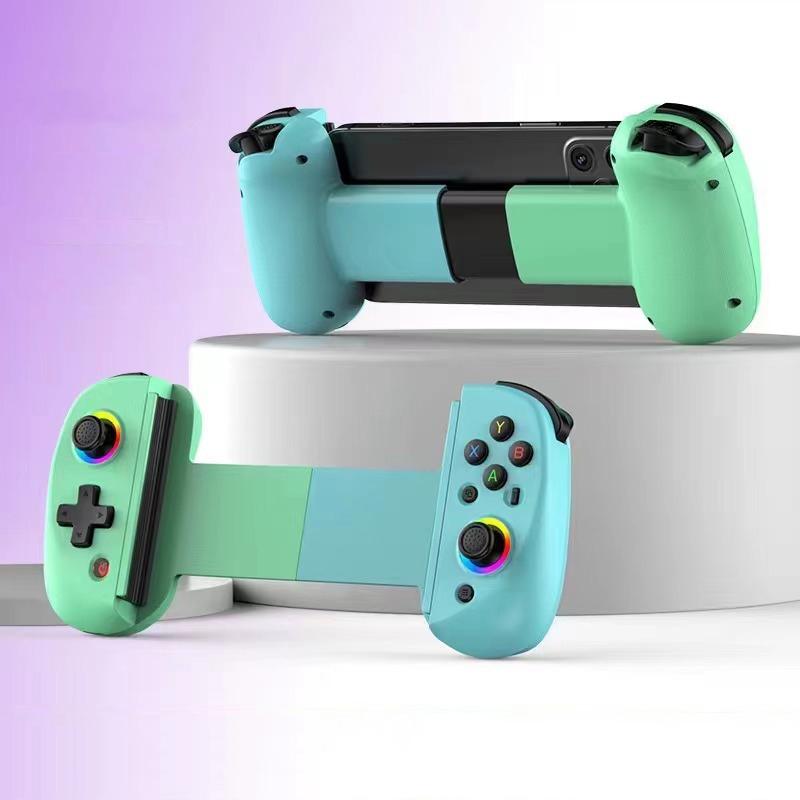 Vibration Grip Wireless Gamepad for Mobile and Pc - Green Blue