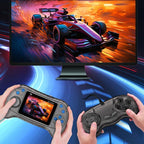Q8 Handheld Game Console - 3.0 Screen 800 Built-In Games Tv Connection - Transparent Blue - Doubles Transparent Gray