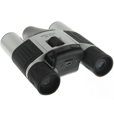 5-in-1 Binocular Camera with Video Digital Pc Cam and Tf Card Reader - 10x25mm 101m / 1000m Field of View - Compact Size
