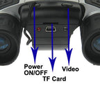5-in-1 Binocular Camera with Video Digital Pc Cam and Tf Card Reader - 10x25mm 101m / 1000m Field of View - Compact Size