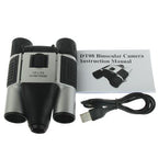 5-in-1 Binocular Camera with Video Digital Pc Cam and Tf Card Reader - 10x25mm 101m / 1000m Field of View - Compact Size