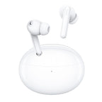 Wireless Active Noise-cancelling Earbuds for Music and Gaming - White
