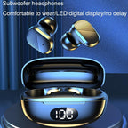 Wireless In-ear Gaming Earphones with Digital Display - Black
