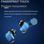 Wireless In-ear Gaming Earphones with Digital Display - Black