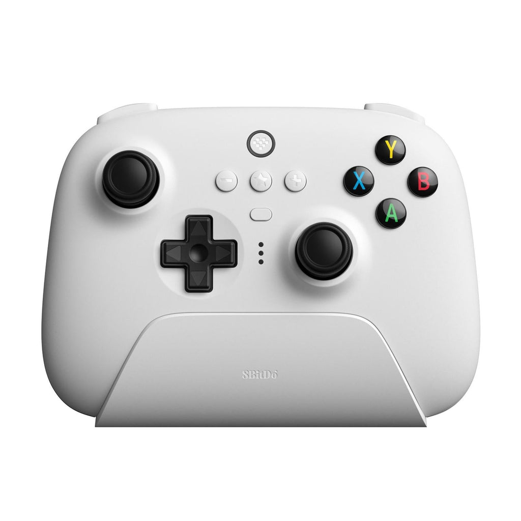 Wireless Gaming Controller + Charging Dock for Pc / Windows 10 / 11 / Steam Deck - 2.4g - White