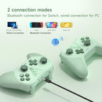 Wireless Controller for Switch & Pc - Compatible Compact - Green