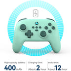 Vibration Gamepad for Switch / Android / Apple / Pc - Tooth Design - Green