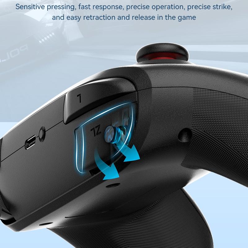 Vibration Gamepad for Switch / Android / Apple / Pc - Tooth Design - Green