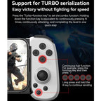 Foldable Tooth Controller for Gaming - White Black
