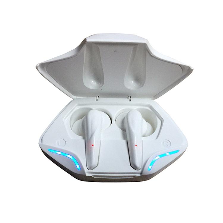 Wireless Gaming Earbuds with Bluetooth 5.0 and Led - White