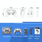 Wireless Bluetooth Game Controller for Ps5 / Ps4 / Pc - Black + Black