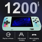 800 Built-In Games G3 Macaron Handheld Game Console With 3.5 Screen - Grey
