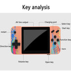 800 Built-In Games G3 Macaron Handheld Game Console With 3.5 Screen - Grey