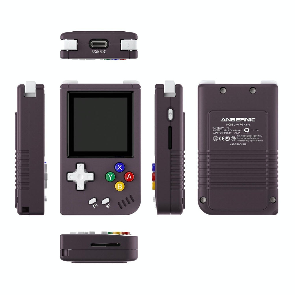 Retro Game Console - 128G 5000 Games 1.54 Ips Linux - Dark Purple - 128G 5000 Games