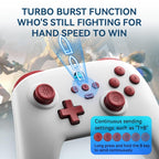 Vibration Gamepad for Switch / Android / Apple / Pc - Tooth Design - Pink