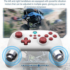 Vibration Gamepad for Switch / Android / Apple / Pc - Tooth Design - Pink