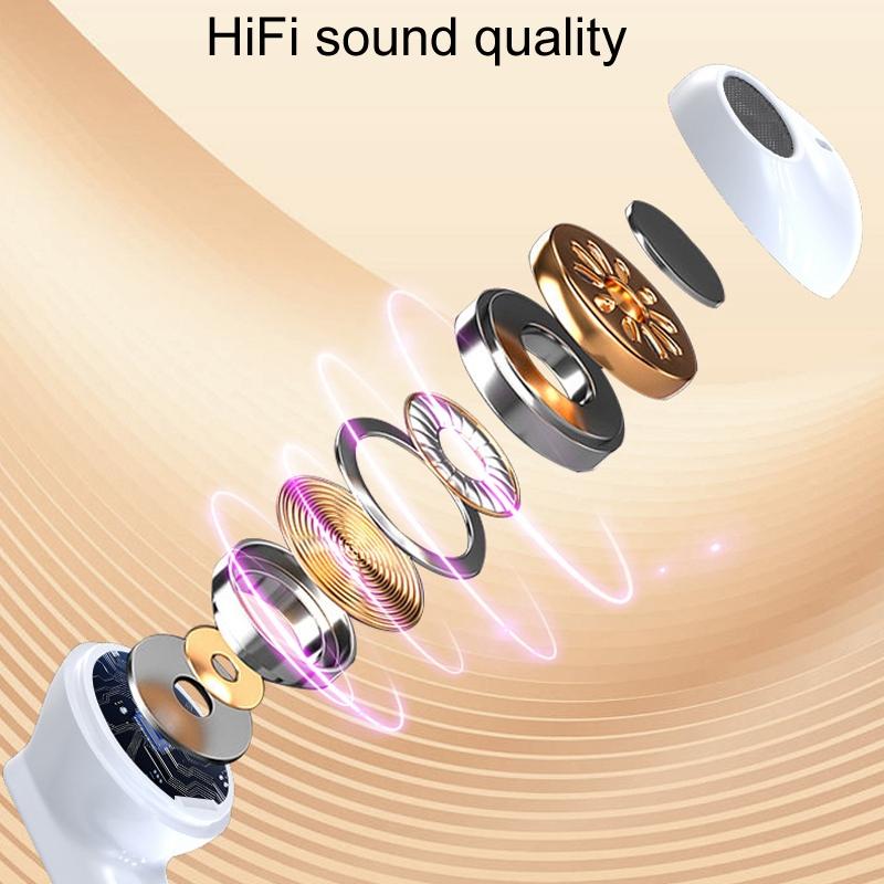 Wireless Bluetooth Earphones with Hd Noise Reduction for Gaming and Sports - Skin Colour