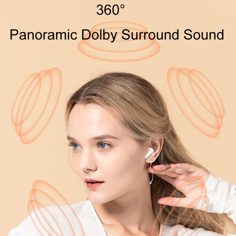 Wireless Bluetooth Earphones with Hd Noise Reduction for Gaming and Sports - Skin Colour