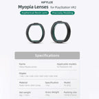 Vr2 Hifylux Myopia Glasses for Playstation - Enhance your Gaming Experience - -2.0D
