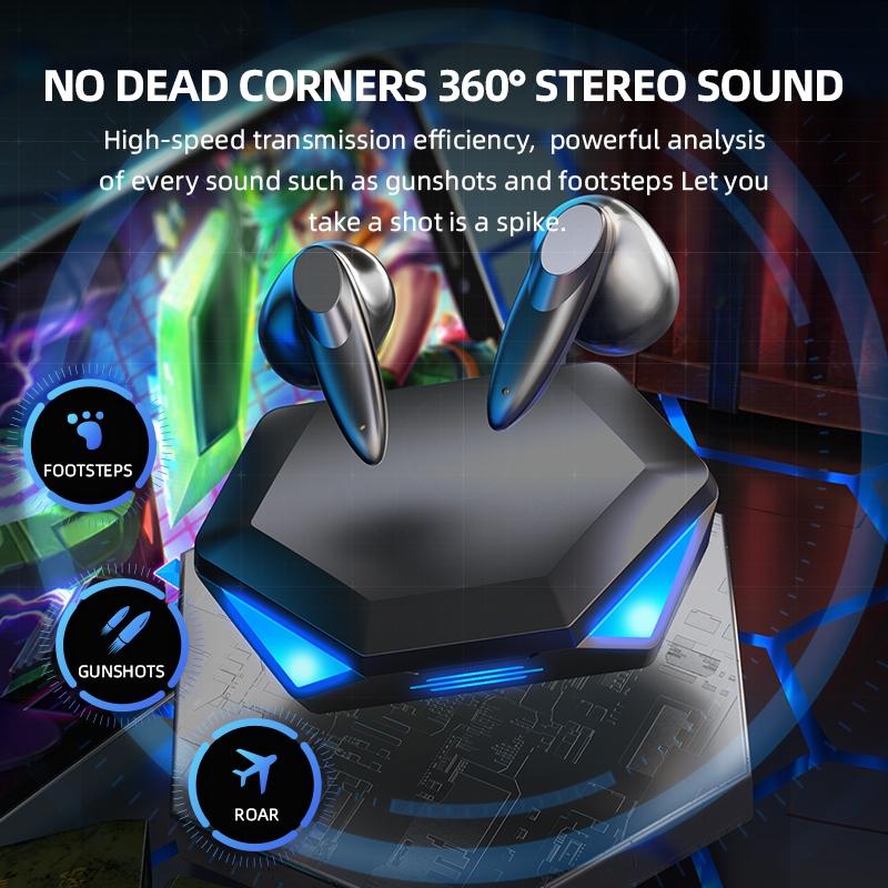 True Stereo Touch Gaming Bluetooth Earphones - G20 Tws 5.2 - White