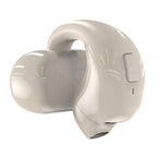 Wireless Clip-on Bluetooth Earphone for Sports and Gaming - Light Skin