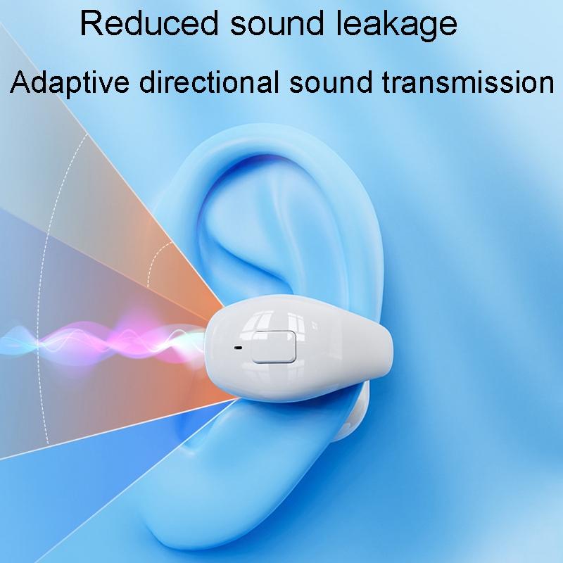 Wireless Clip-on Bluetooth Earphone for Sports and Gaming - Light Skin