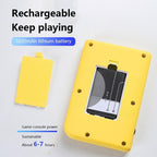 Macaron Mini Handheld Game Console With 800 Built-In Games 3.0 Inch - Yellow