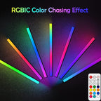 1 Piece RGB LED Gaming Light Bar - Dual Color Temperature & Adjustable RGB Effects, USB-Powered Backlight, Remote & Button Control, 30cm Lightweight Design