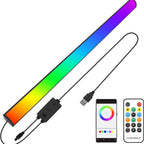 1 Piece RGB LED Gaming Light Bar - Dual Color Temperature & Adjustable RGB Effects, USB-Powered Backlight, Remote & Button Control, 30cm Lightweight Design