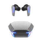 Silver Wireless Gaming Earbuds - Bluetooth 5.2, Low Delay, 3D Stereo