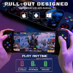 Portable Telescopic Mobile Game Controller - Bluetooth 5.0, iOS/Android/PC Compatible, 400mAh Battery(blue)