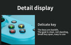 Portable Telescopic Mobile Game Controller - Bluetooth 5.0, iOS/Android/PC Compatible, 400mAh Battery(blue and red)
