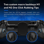 Multi-Platform Telescopic Gaming Controller - Hall Triggers, Esports 3D Joysticks & Macro Programming(white)