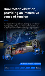 Multi-Platform Telescopic Gaming Controller - Hall Triggers, Esports 3D Joysticks & Macro Programming(white)